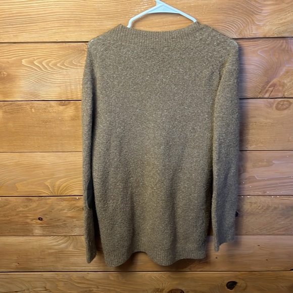 BCBG Maxazria Brown Knit Long Sleeve Button Down Cardigan Sweater Women M VINTGE - Picture 8 of 10